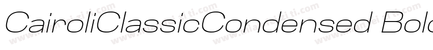 CairoliClassicCondensed Bold字体转换